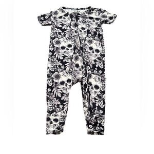 Bums & Roses Skeletons in the Closet Zip Romper